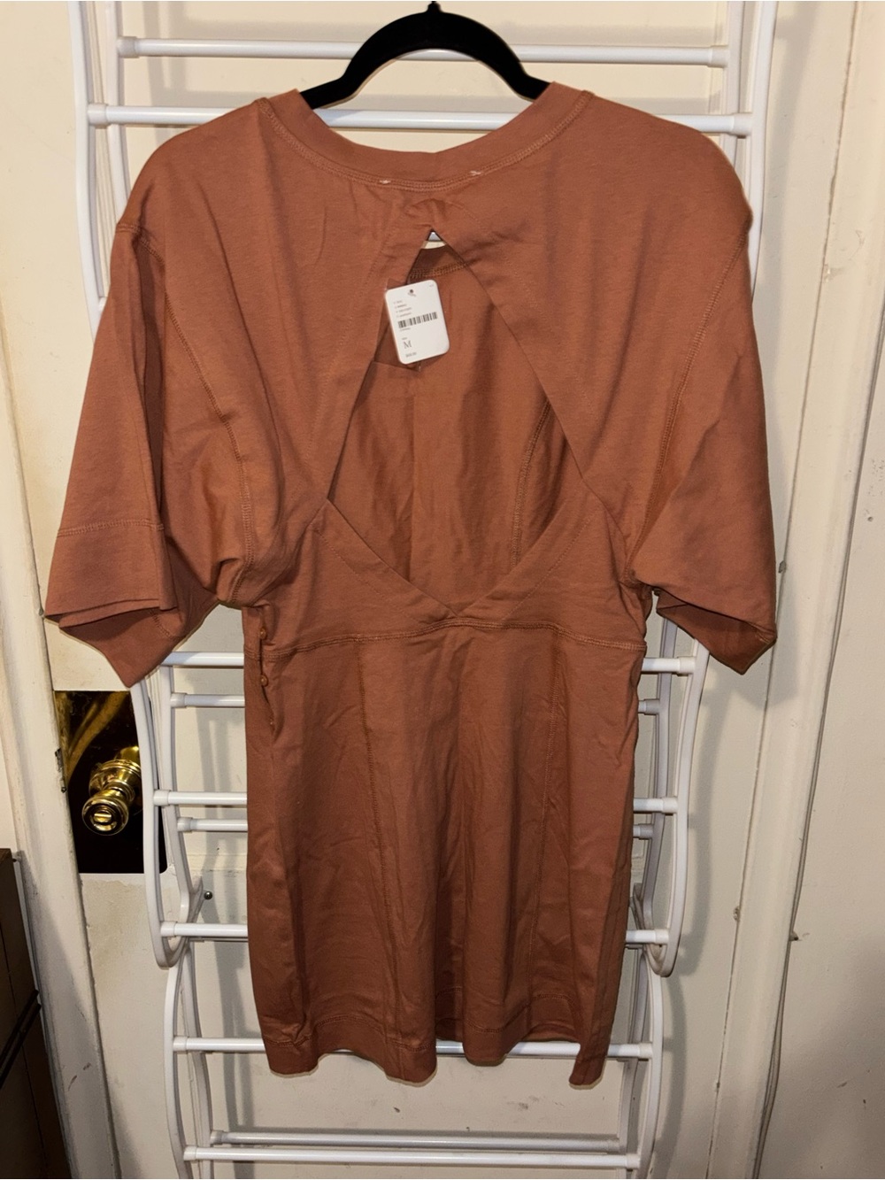 Free People Open Back Cotton Dress Summer Boho Cowgirl - Picture 2 of 6
